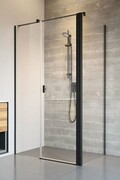 Radaway Nes Black Kds II kabina 100x100cm lewa czarny mat/szkło przejrzyste 10033100-54-01L/10040100-54-01