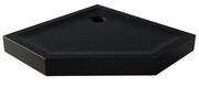New Trendy Mild Stone brodzik akrylowy pięciokątny 90x90x11,5 cm czarny B-0561