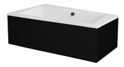 Besco Obudowa CZARNY mat do wanny Infinity 170x110 P/L OAI-170-NSC
