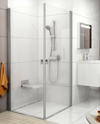 Ravak Chrome CRV1 drzwi prysznicowe 1/2 80cm satyna transparent 1QV40U01Z1