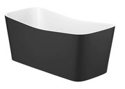 Roca Maui wanna wolnostojąca BIAŁO CZARNA 155x70cm A2485020K0