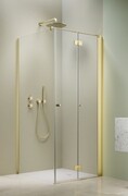 Radaway Nes 6 Kdj B Brushed Light Gold kabina 80x80cm prawa szczotkowane jasne złoto 10025080-98-01R/10039080-01-01