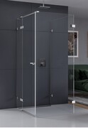 New Trendy Eventa kabina prysznicowa przyścienna z drzwiami bocznymi 100x90x200 cm przejrzyste lewe EXK-4605