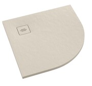 Schedpol Schedline Protos Cashmere Stone brodzik półokrągły 90x90x3,5cm 3SP.P1O-9090/PK/ST-M1/PK/ST