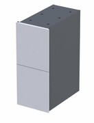 Oristo Louis szafka podumywalkowa wisząca 24x55x39 biały połysk OR50-SD2S-24-1