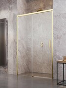 Radaway Idea Gold DWJ drzwi wnękowe 115cm lewe złoty połysk/szkło przejrzyste 387022-09-01L