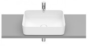 Roca FINECERAMIC umywalka nablatowa cienkościenna Square 50x37 biały mat A327530620