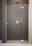 Radaway Essenza 8 Gold Dwj drzwi wnękowe 120cm prawe złoty połysk/szkło przejrzyste 10480812-01-01R/10460337-09-01R