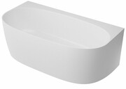 Omnires Valencia wanna przyścienna 158x86 cm biały połysk VALENCIAWPBP ___ RABAT W KOSZYKU! ___