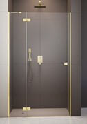 Radaway Essenza 8 Gold Dwj drzwi wnękowe 100cm lewe złoty połysk/szkło przejrzyste 10480612-01-01L/10460337-09-01L