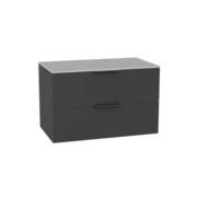 Excellent Tuto 2.0 szafka wisząca front gładki wysoki szary 80x50x46,5 cm blat jasny szary MLEX.2172.K.80.02SJ.GRGR