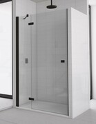 SanSwiss Annea Black Line drzwi prysznicowe lewe 120x200cm profile czarne AN13G12000607