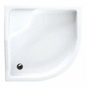 Schedpol Bona brodzik akrylowy 80x80cm R55 półokrągły biały 3.238