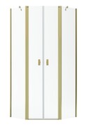 Radaway Nes Gold Ptd kabina pięciokątna 100x100cm złoty połysk 10051000-09-01/10051100-09-01