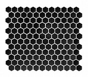 Dunin Mini Hexagon black płytka ścienna 26x30cm