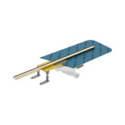 Excellent Stilio Slim 90 odpływ liniowy z rusztem dekoracyjnym złoto szczotkowane INEX.1525.K.B01.900.R.GB