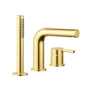 Excellent Pi bateria wannowa 3 otworowa złoty połysk AREX.1234GL