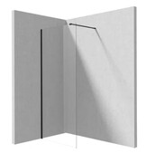 Deante Prizma Kabina ścianka prysznicowa Walk-in 80cm Nero KTJ_N38P