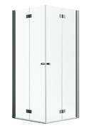 Radaway Nes Kdd B Brushed GunMetal kabina 100x90cm szczotkowany grafit 10024100-92-01L/10024090-92-01R