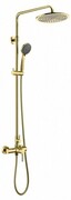 Blue Water Denver zestaw kabinowo-prysznicowy natynkowy złoty DEN-ZKPN.400ZP