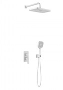 KFA MALAGA WHITE podtynkowy zestaw prysznicowy z baterią 3 funkcyjną biały 4529-501-44