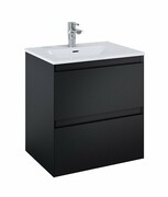 Elita Split szafka z umywalką 60x63x46cm czarny mat 168143/145830
