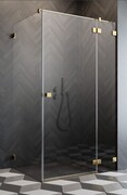 Radaway Essenza Pro 8 Gold Kdj kabina 100x110cm prawa złoty połysk/szkło przejrzyste 10480612-01-01R/10520345-09-01R/10540110-01-01