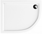 Schedpol Competia Brodzik asymetryczny lewy z nośnikiem 80x100x14cm 3.0171