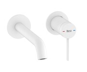 Roca ONA bateria umywalkowa podtynkowa ścienna biały mat A5A359EB00