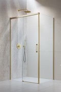 Radaway Idea Kdj Brushed Gold kabina 110x100cm lewa szczotkowane złoto 387041-99-01L/387052-99-01R