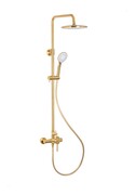 KFA MOZA BRUSHED GOLD deszczownia z baterią natryskową złoty szczotkowany 5036-910-31