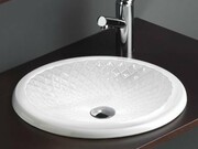 Bathco Relief umywalka 43,5x43,5cm wpuszczana 4075