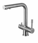 Blue Water Zara bateria kuchenna z podłączeniem do wody filtrowanej stal szczotkowana 5901730611298