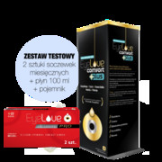 ZESTAW TESTOWY: 2 szt. soczewek EyeLove Exclusive PRO + płyn EyeLove Comfort PLUS 100 ml + pojemnik na soczewki Bezokularow.pl