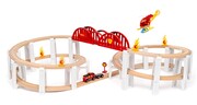BRIO World Duża Kolejka Drewniana Mega Spirala Straż Pożarna 73el
