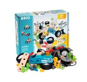 BRIO Builder Zestaw z Silniczkiem Pull Back 67 el.