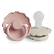 FRIGG Daisy Smoczek uspokajający 2-pak silikon 0-6m Blush / Cream