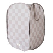 3 Sprouts Kosz Na Pranie i Zabawki Pop-up Checkerboard Beige