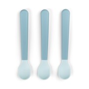 Done by Deer Łyżeczki dla Niemowląt Easy-grip 3szt Foodie Blue