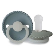 FRIGG Rope Smoczek uspokajający na noc 2-pak silikon 6-18m Stone