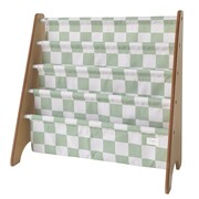 3 Sprouts Stojak na Książki Recycled Checkerboard Green