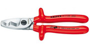 KNIPEX Nożyce do cięcia kabli i przewodów, izolowane 95 17 200 KNIPEX