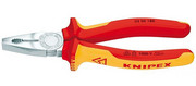 KNIPEX Kombinerki szczypce uniwersalne, izolowane VDE 180mm, 03 06 180 KNIPEX