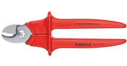 KNIPEX Nożyce izolowane do cięcia kabli (95 06 230 SB) KNIPEX