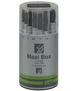 Zestaw wierteł ze stali szybkotnącej Maxi-Box 1-10mm LUNA