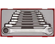 Zestaw kluczy płasko-oczkowych zapadkowych 8szt. TT6508RS TENGTOOLS