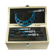 Precyzyjny zestaw mikrometrów analogowych do pomiarów zewnętrznych 0-100 mm (01017065) MIB MESSZEUGE