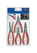 KNIPEX Zestaw precyzyjnych szczypiec do pierścieni osadczych sprężynujących 00 20 03 SB KNIPEX