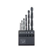 Wiertła do metalu HSS-R DIN 338 w zestawie 2-8mm 6szt. ABRABORO