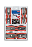 KNIPEX Zestaw precyzyjnych szczypiec do pierścieni osadczych sprężynujących 00 20 04 SB KNIPEX
